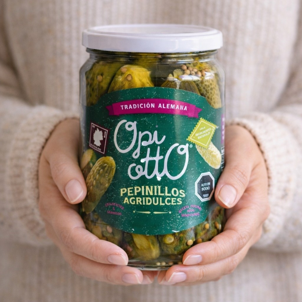 OPI OTTO: PEPINILLOS AGRIDULCES QUE RESCATAN LA RECETA ALEMANA Y TRASPASAN GENERACIONES
